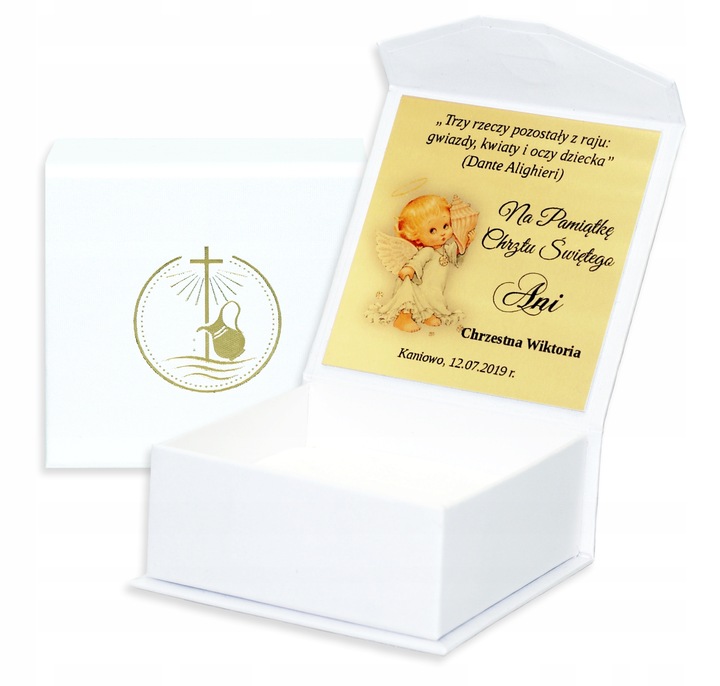 PAMIĄTKA CHRZTU CHRZEST ŚWIĘTY ANIOŁEK ANIOŁ STRÓŻ