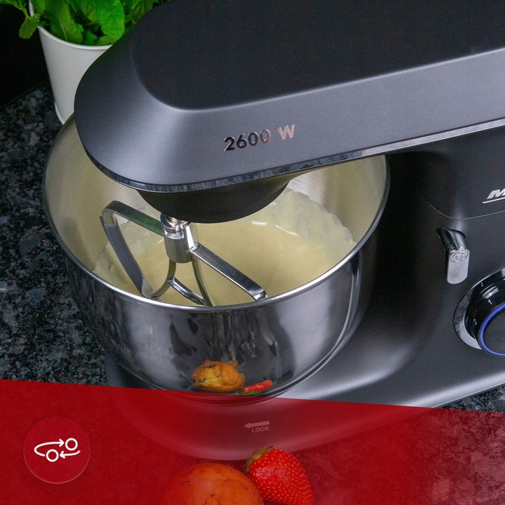 Robot planetarny kuchenny 2 misy w zestawie MPM MRK-20 2600 W