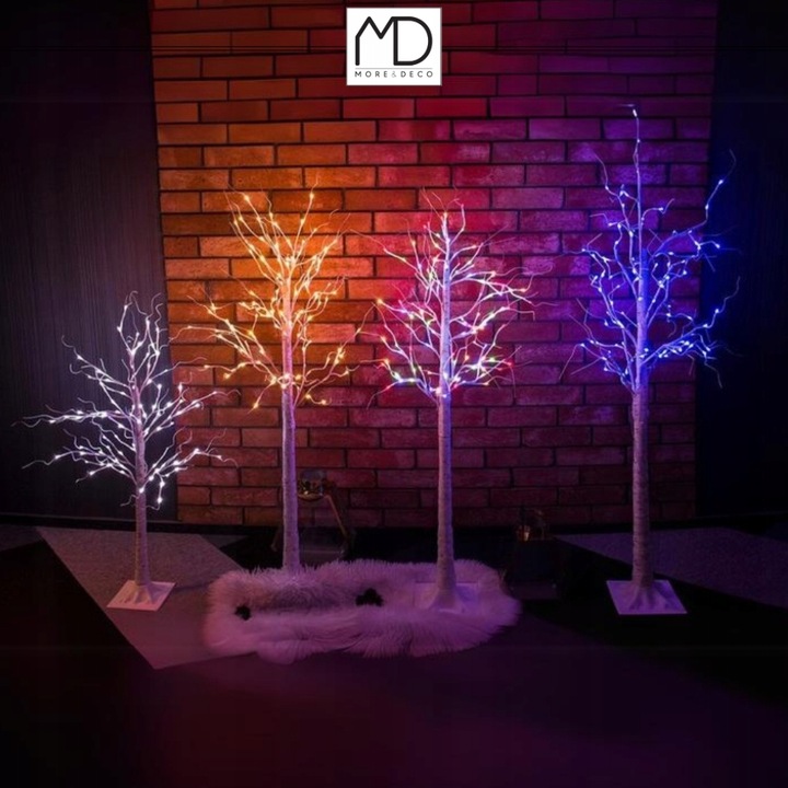 Brzoza led 120cm 48led multikolor drzewko dekoracja bożenarodzenie kolorowy