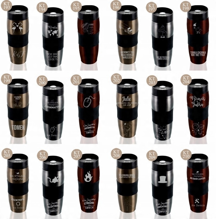 KUBEK TERMICZNY Z GRAWEREM prezent dla strażaka