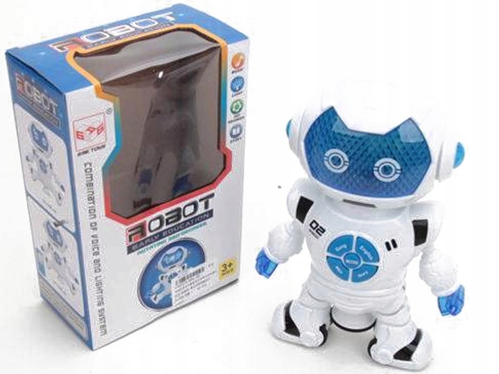 ROBOT TAŃCZĄCY OPOWIADA BAJKI UCZY SŁÓWEK ŚWIECI