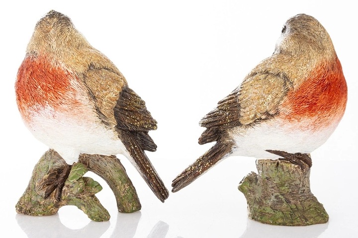 Figurka Ptaszek wielokolorowa dekoracja stojąca dekoracyjne ptak 11x9x6 cm