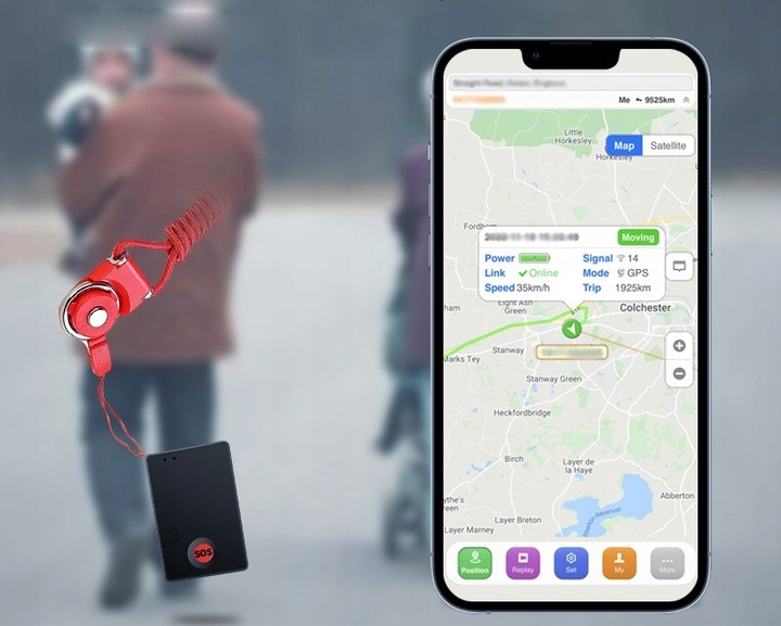 MINI LOKALIZATOR GPS TRACKER SINOTRACK ST904 PODSŁUCH SOS 15DNI 1200mah APP