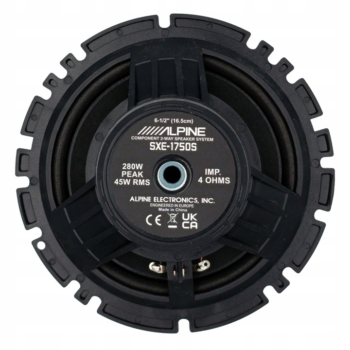 Głośniki samochodowe ALPINE SXE-1750S 16,5 cm 280W BASOWE + WYSOKOTONOWE