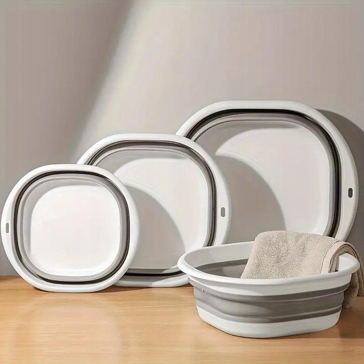 Zestaw 3szt uniwersalnych misek składanych silikonowe 3L 5L 8L miska