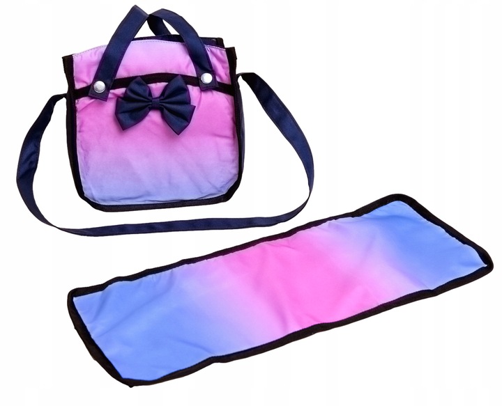 WÓZEK DLA LALEK GŁĘBOKI GONDOLA SPACERÓWKA 3w1 SKŁADANY TORBA POŚCIEL Doris