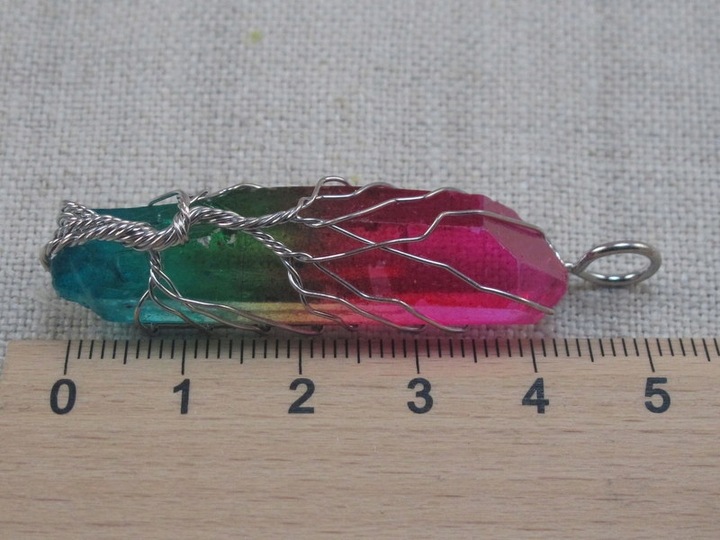 WISIOREK kamień KWARC TĘCZOWY drzewo ŻYCIA [W301]