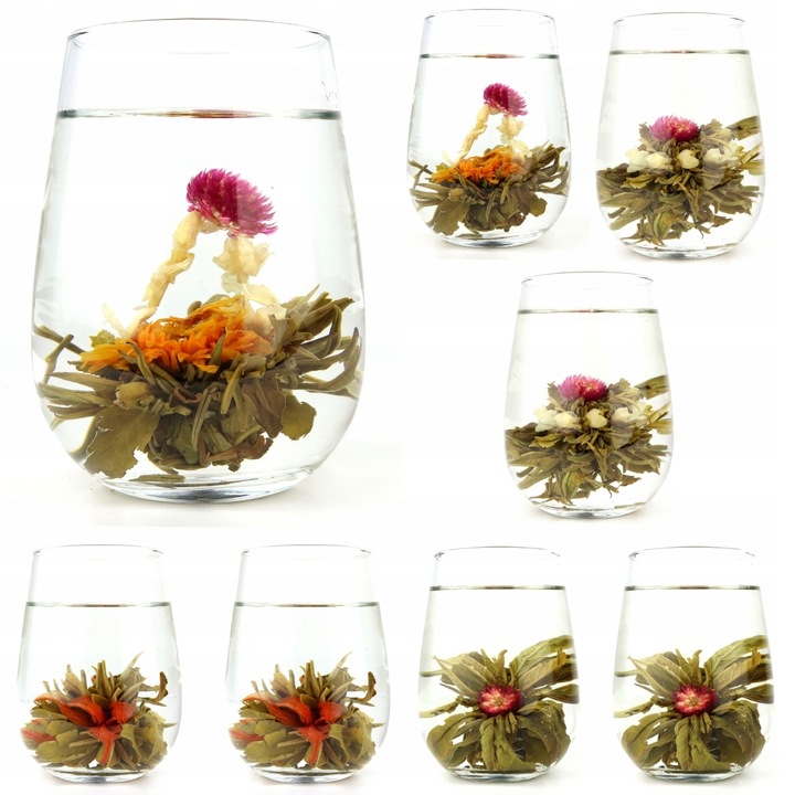 Zestaw HERBAT KWITNĄCYCH 4 rodzaje po 2 sztuki