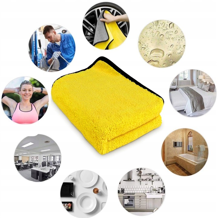 PUSZYSTY RĘCZNIK 30x30 DO OSUSZANIA MIKROFIBRA 80