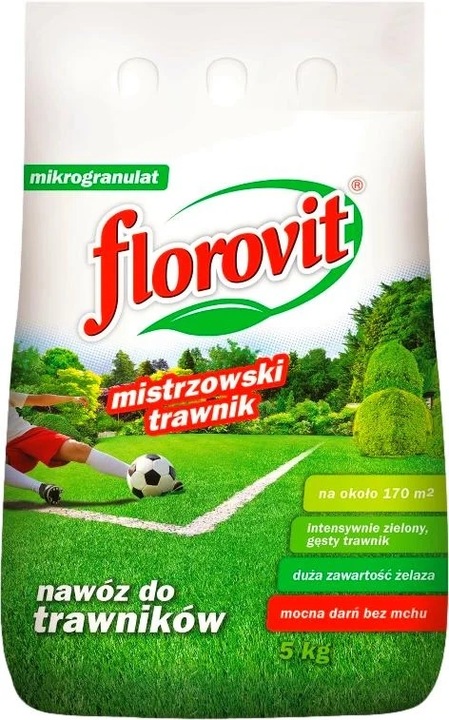Florovit nawóz mistrzowski trawnik z mchem granulat 5kg