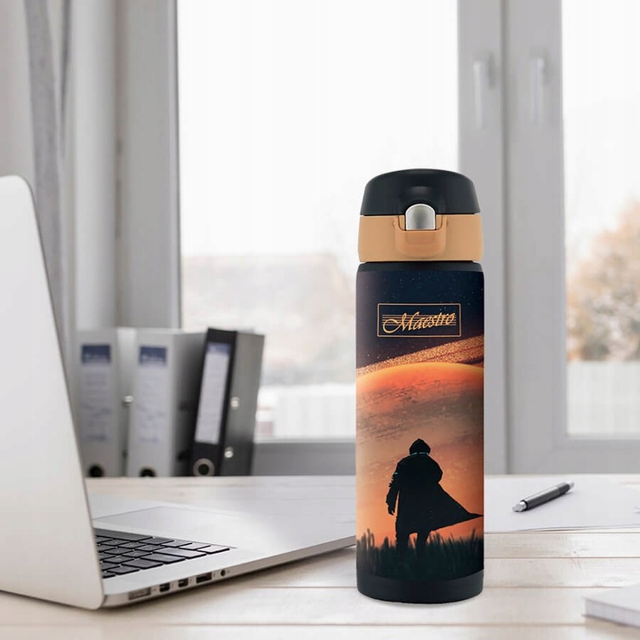 TERMOS dla Dzieci KUBEK TERMICZNY 400ml Bidon Stal