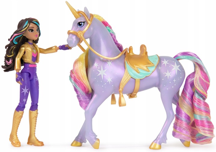 ZESTAW AKADEMIA JEDNOROŻCÓW FIGURKA WILDSTAR I LALKA SOPHIA UNICORN ACADEMY