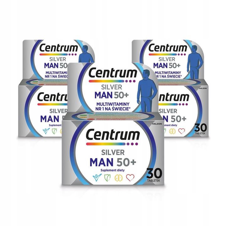 Multiwitamina Centrum Man 50+ witaminy minerały dla mężczyzn 30 tabletek