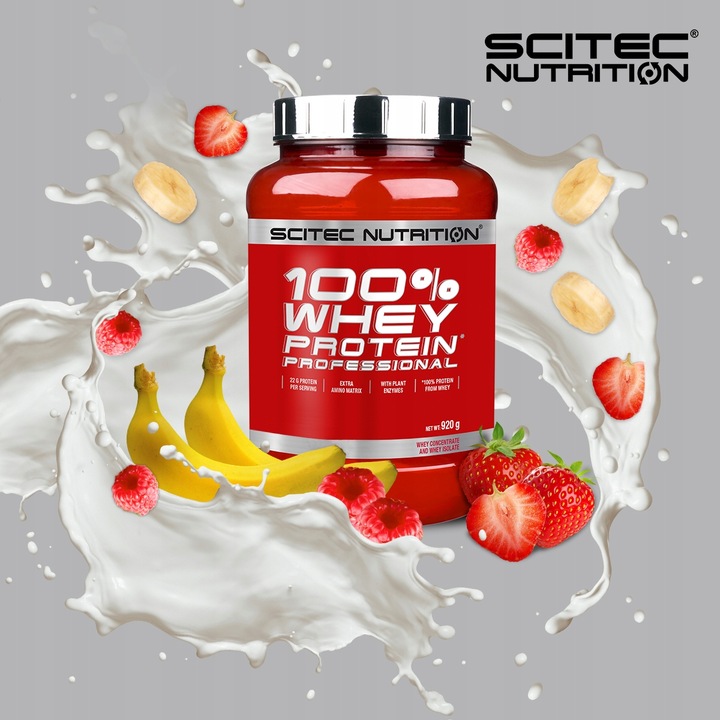SCITEC 100% WHEY PROTEIN PROFESSIONAL 920 G BIAŁKO