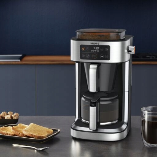 Ekspres przelewowy KRUPS KM760D10 srebrny 1,25 l 1000 W