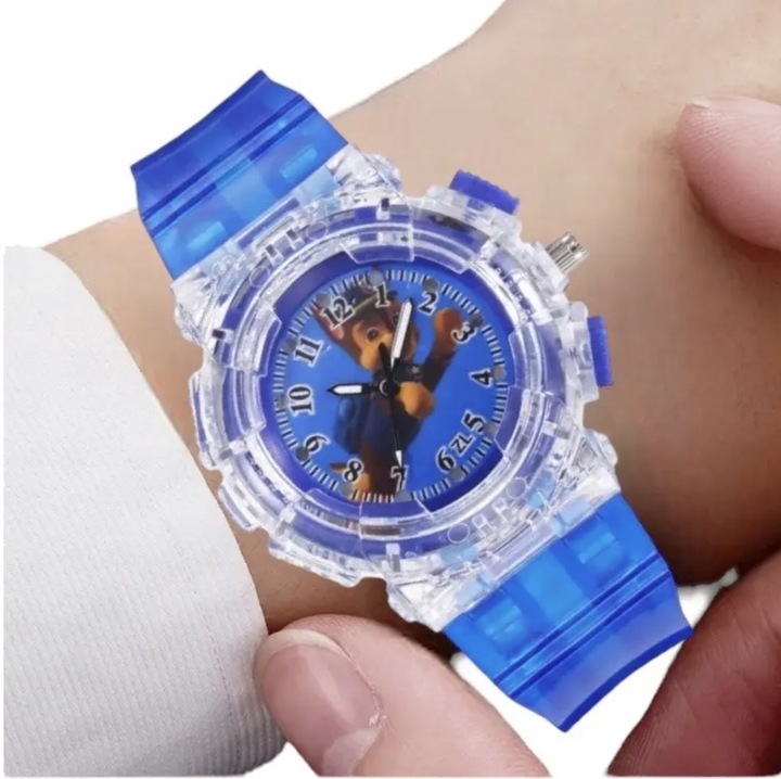 zegarek chłopięcy dziecięcy paw PSI PATROL dla chłopca dzieci CHASE ledowy