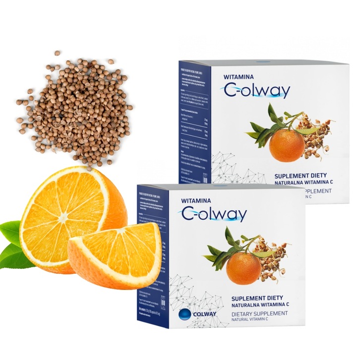 2x Witamina C C-olway COLWAY 100 kaps. - Suplement Diety Adelia