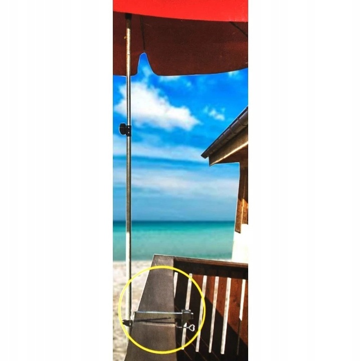 Uchwyt balkonowy zacisk na balustradę do Parasola na balkon Doppler