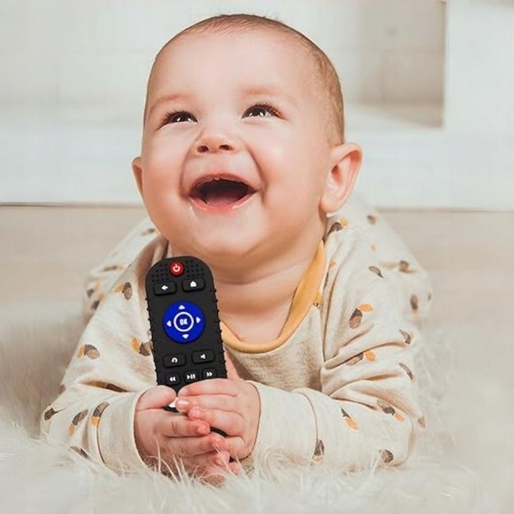 ZĄBKOWANIE ZABAWKI DO ŻUCIA GRYZAK DLA NIEMOWLĄT PILOT CZARNY