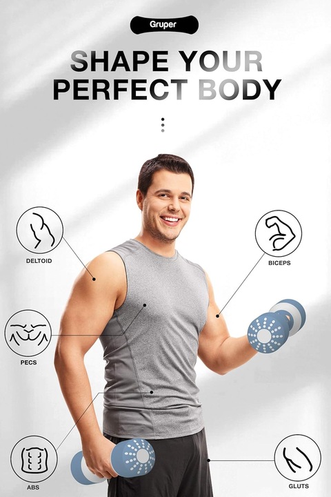 HANTLE REGULOWANE 2 X 5 KG ZESTAW STAL ANTYPOŚLIZGOWE SOLIDNE 10 KG