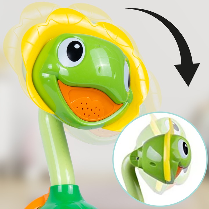 PRYSZNIC FONTANNA ŻÓŁW ŻÓŁWIK DO KĄPIELI DO WANNY DO WODY DLA DZIECI