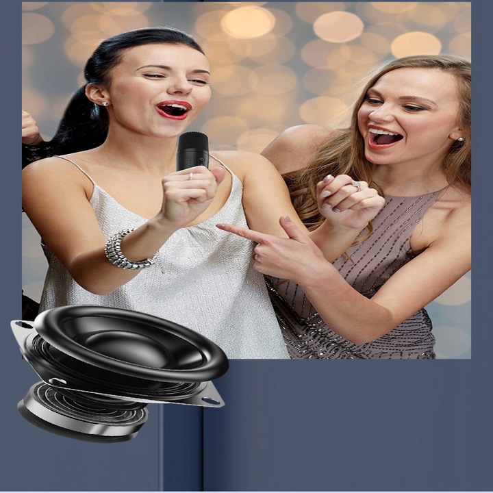 Zestaw do Karaoke Bluetooth Bezprzewodowy Głośnik + 2 Mikrofony Dla Dzieci