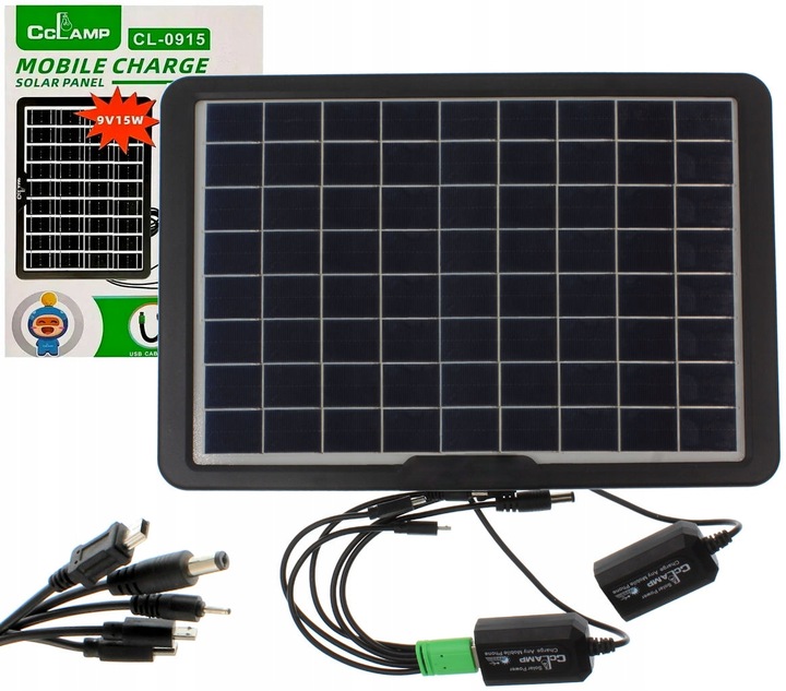 Ładowarka Słoneczna Panel Solarny 15W USB Kemping
