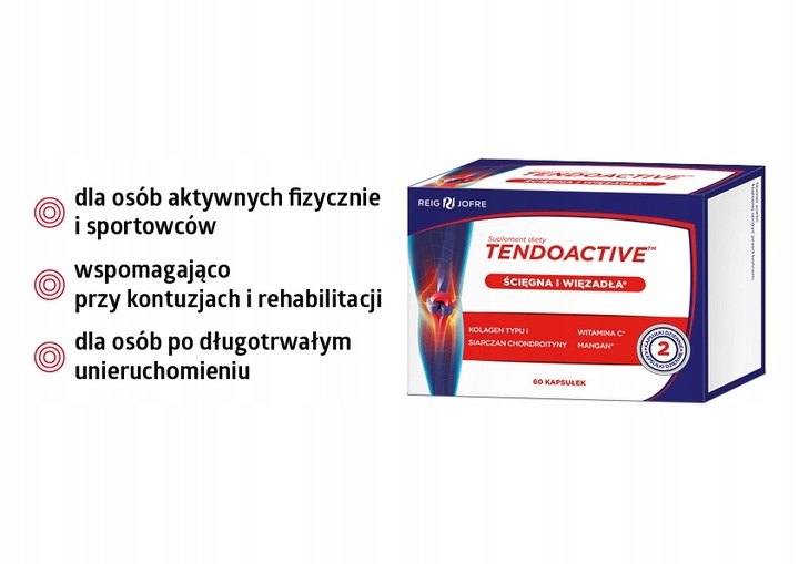 TENDOACTIVE zestaw 2 opakowania 60kaps - drugie opakowanie 30% TANIEJ