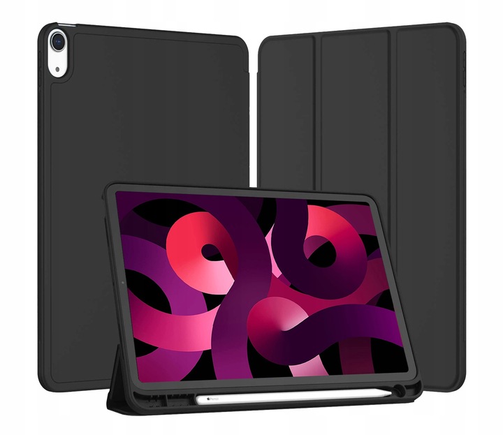 ETUI POKROWIEC CZARNY DO APPLE IPAD AIR 5 10.9'' 2022 A2589 A2591 A2588
