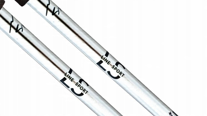 KIJE TREKKINGOWE DO NORDIC WALKING LINE SPORT REGULOWANE LEKKIE SREBRNE
