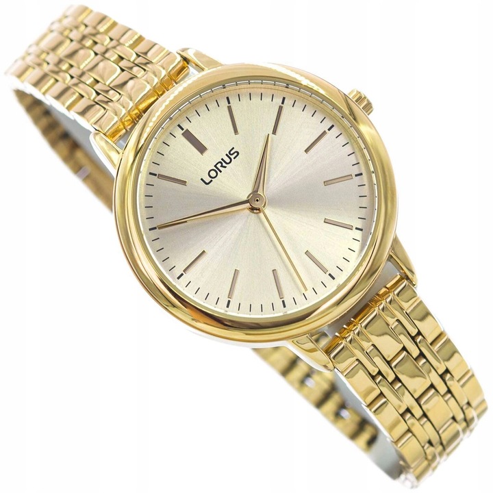 DAMSKI ZEGAREK LORUS RG204QX5 ELEGANCKI KLASYCZNY NA BRANSOLECIE ZŁOTY