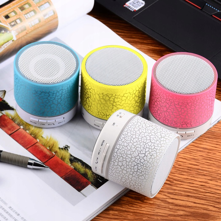 GŁOŚNIK BEZPRZEWODOWY PRZENOŚNY BLUETOOTH LED