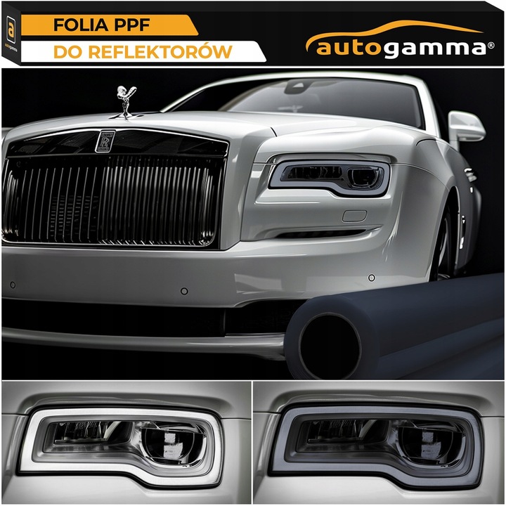 Folia Przyciemnianie Lamp Black Night Wysoce Przyciemniająca PPF 30x100cm