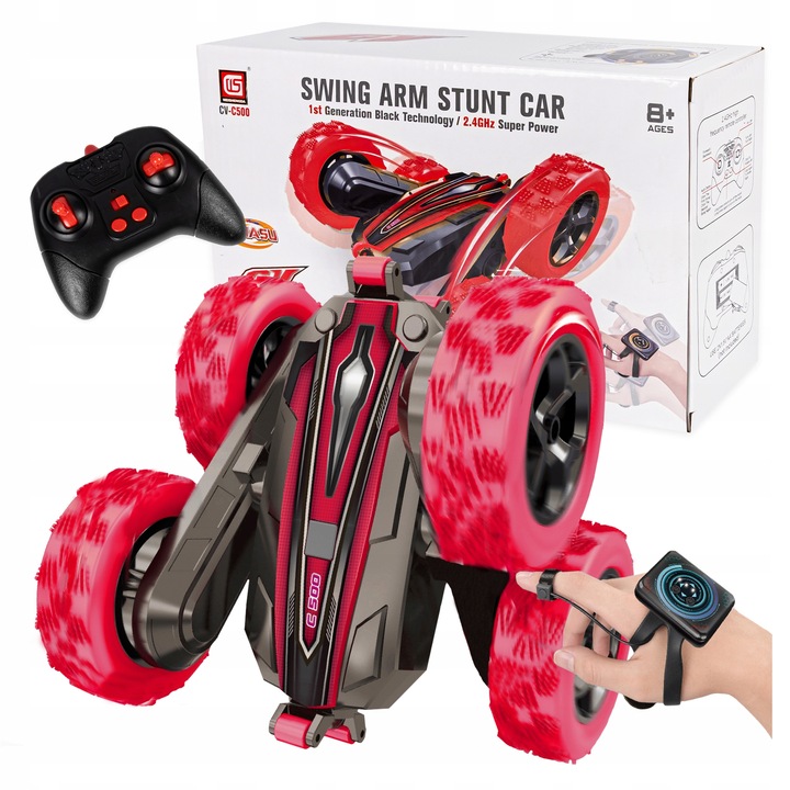 SAMOCHÓD TWISTER DWUSTRONNY ZDALNIE STEROWANY RĘKĄ GESTAMI PILOT DLA DZIECI