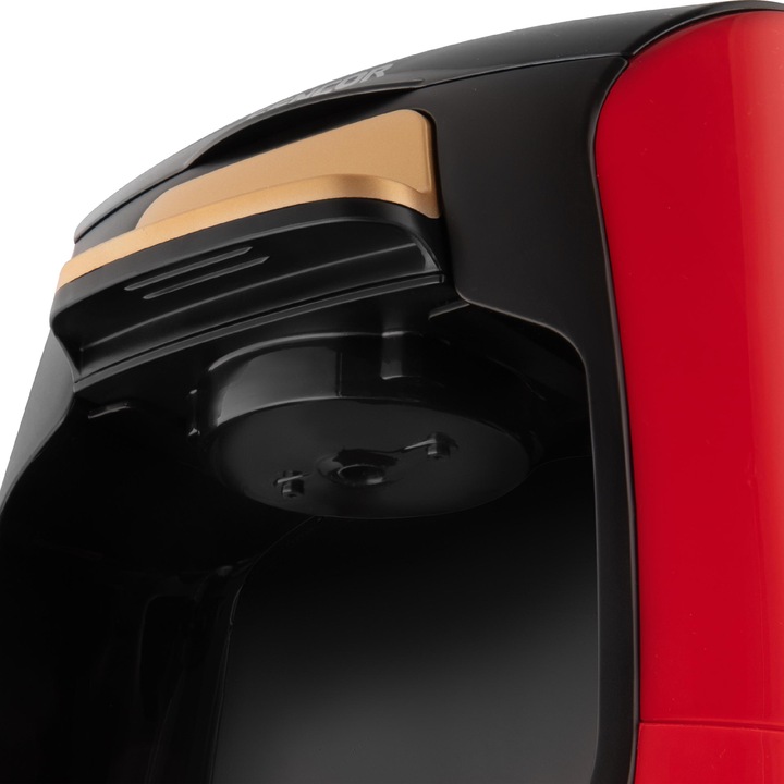 Ekspres przelewowy na dwie kawy 500W 0,3L czarny/czerwony Sencor SCE 2101RD