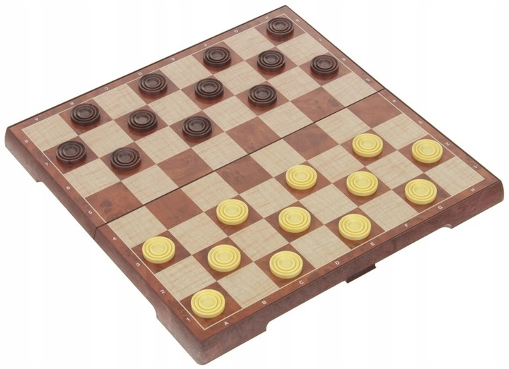 Szachy Warcaby Magnetyczne Klasyczne Duże na Magnes Gra 2w1 31x31 cm