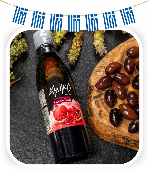 Sos z octu balsamicznego Krem z granatu 100% Grecki do sałatek 250ml JAKOŚĆ