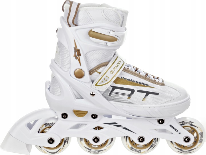 Rolki Regulowane RAVEN Profession White/Gold 38-42