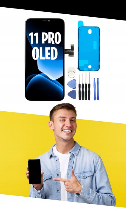 WYŚWIETLACZ EKRAN DOTYK Do Apple iPhone 11 PRO HARD OLED + ZESTAW NAPRAWCZY