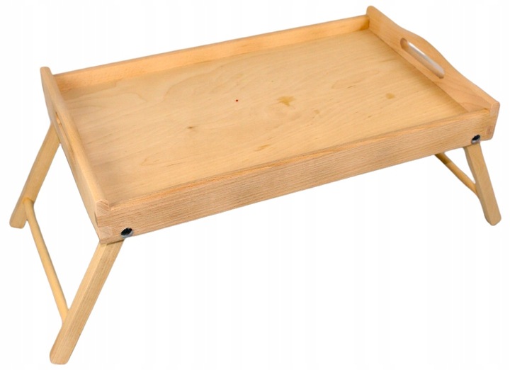 Stolik śniadaniowy pod laptop do łóżka taca SKŁADANY NA PREZENT NA NÓŻKACH