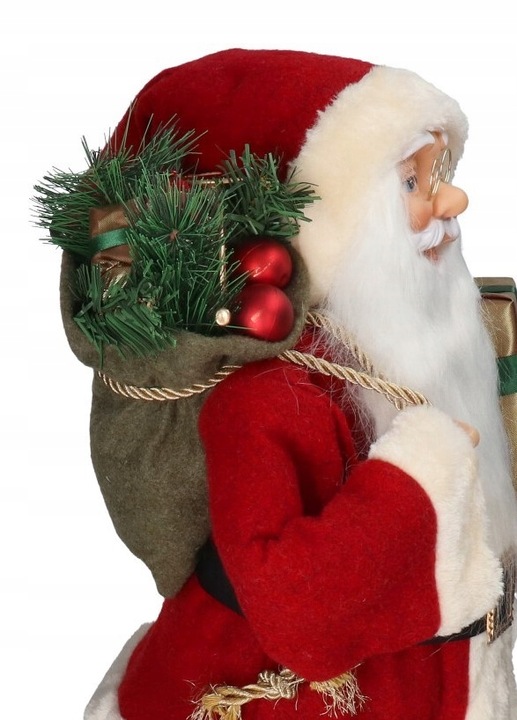 ŚWIĘTY MIKOŁAJ DUŻY FIGURKA ŚWIĄTECZNA DEKORACJA OZDOBA NA ŚWIĘTA 90cm