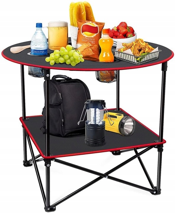 SKŁADANY TURYSTYCZNY STÓŁ KEMPINGOWY STOLIK PIKNIKOWY ROZKŁADANY BIWAKOWY