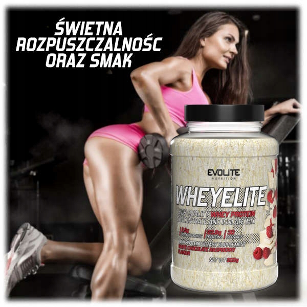 EVOLITE WHEYELITE 900g BIAŁKO KONCENTRAT IZOLAT PROTEIN WPC80 WPI SERWATKA