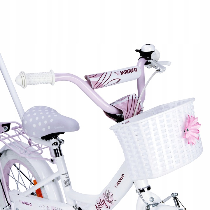 ROWEREK DZIECIĘCY 16 CALI ROWER DLA DZIEWCZYNKI KOSZYK I PROWADNIK + GRATIS