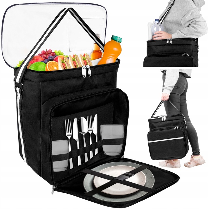 Torba Termiczna Plażowa 28l Piknikowa Torba Termo Termiczna Duża na Piknik