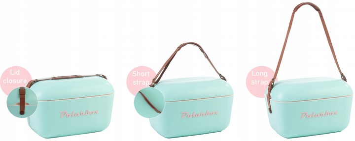 Lodówka turystyczna POLARBOX turkus + pudrowy 12L