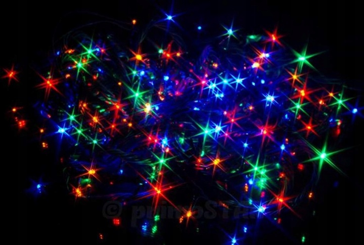 LAMPKI CHOINKOWE FLASH FLESZ BŁYSK ISKRA MULTI 21m ZEW/WEW WIELOKOLOROWE