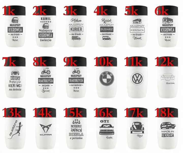 Kubek termiczny 300 ml, posiada sitko zatrzymujące fusy | Laura