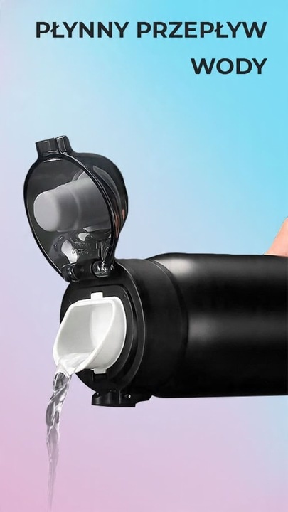 KUBEK TERMICZNY TERMOS na kawę z ustnikiem 500ml Butelka próżniowa