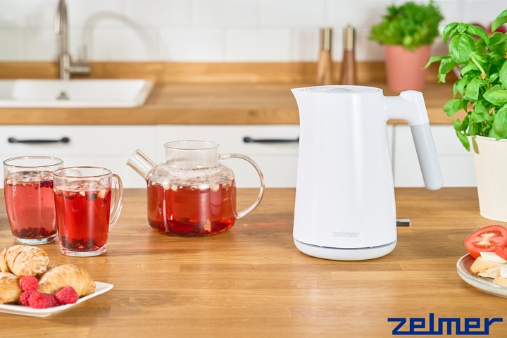 CZAJNIK ELEKTRYCZNY ZELMER BEZPRZEWODOWY STAL NIERDZEWNA CICHY 1L 2200W